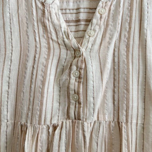 Lucky Brand Sparkle Empire Waist Short-Sleeved Top - Picture 6 of 7
